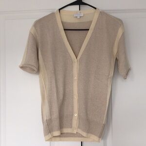 Escada shimmery vneck cardigan size XS